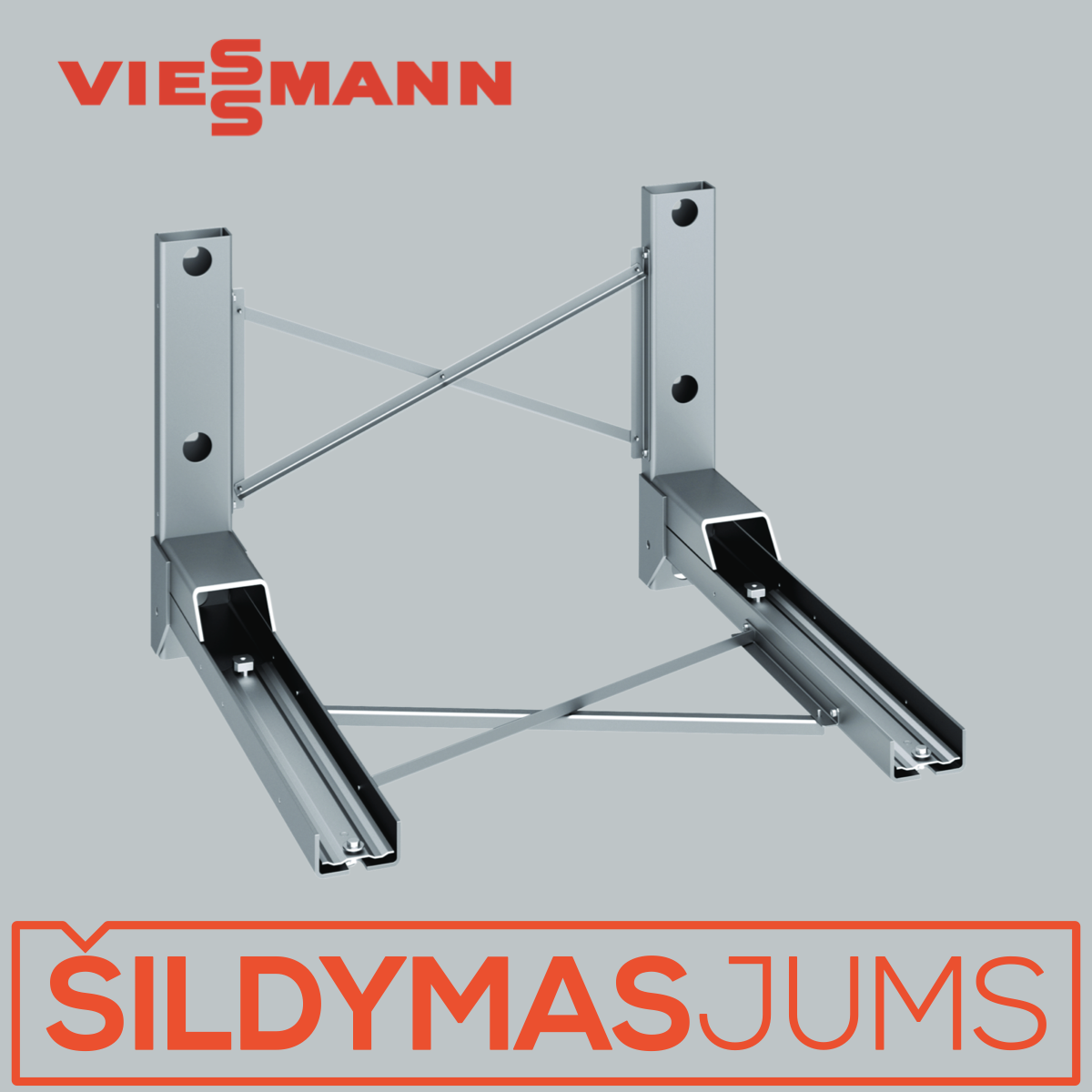 Gembių rinkinys, skirtas išoriniam mazgui prie sienos montuoti Viessmann 3210408 Gembių rinkinys, skirtas išoriniam mazgui prie sienos montuoti Viessmann 3210408